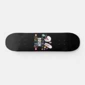 Ik ben de Bruh Bunny Pasen Matching Persoonlijk Skateboard (Horizontaal)