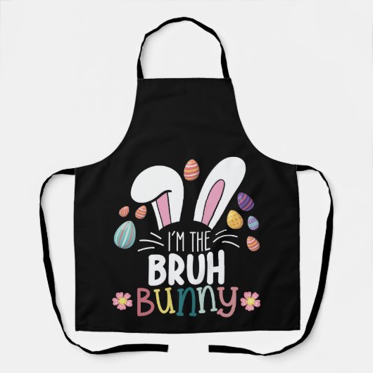 Ik ben de Bruh Bunny Pasen Matching Schort (Voorkant)
