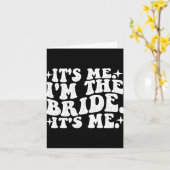 Ik ben de bruid Ik ben het - Wedding Bacheloret Kaart (Gele Bloem)