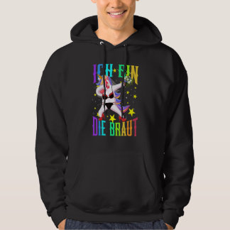 Ik Ben De Bruid Jga Eenhoorn Huwelijk vrijgezellen Hoodie