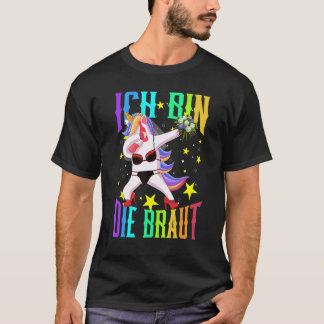 Ik Ben De Bruid Jga Eenhoring Trouwfeest Uitstapje T-shirt