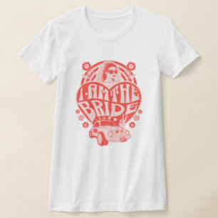 "Ik ben de bruid" Retro Bridal Party T-shirt