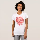 "Ik ben de Bruid" Retro Bruiloftsfeest T-shirt (Voorkant volledig)