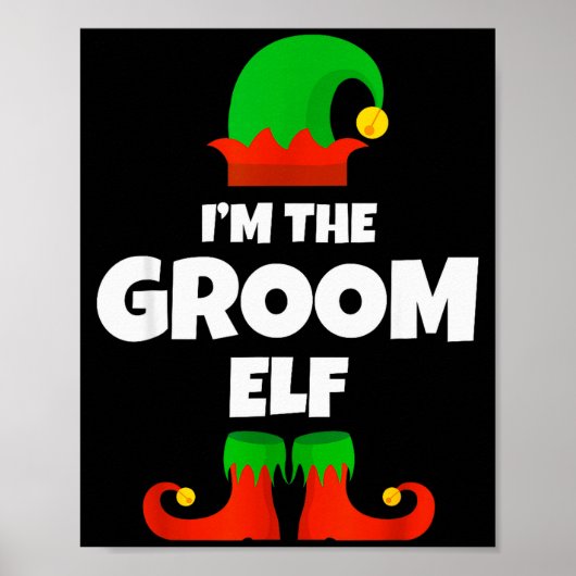 Ik ben de Bruidegom Elf Familie Pyjama Kerst Grapp Poster (Voorkant)
