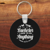 Ik ben de bruidegom vrijgezellenfeest bruidsjonker sleutelhanger (Voorkant)