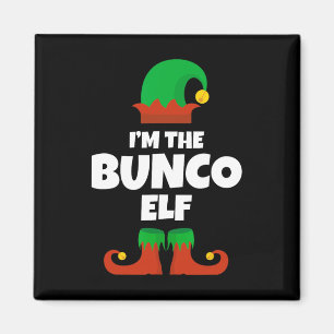 Ik ben de Bunco Elf Familie Pyjama Kerst Grappig B Magneet