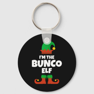 Ik ben de Bunco Elf Familie Pyjama Kerst Grappig B Sleutelhanger