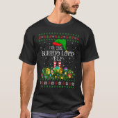 Ik ben de Burrito Elf Christma. T-shirt (Voorkant)