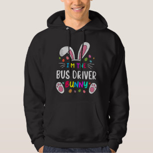 Ik ben de buschauffeur Bunny Ears Paasdag Konijn F Hoodie