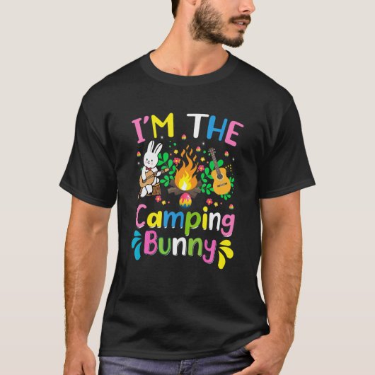 Ik ben de Camping Bunny Easter Easter Day T-shirt (Voorkant)