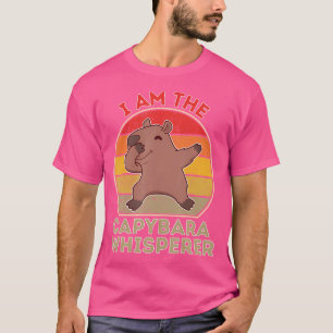 Ik ben de Capybara-fluisteraar Kawaii Dabbing Capy T-shirt