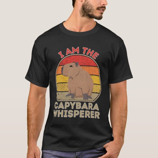Ik ben de Capybara Whisperer T-shirt (Voorkant)