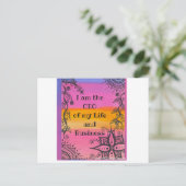 Ik ben de CEO van mijn levenspositie quote Briefkaart (Staand voorkant)