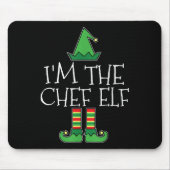 Ik ben de Chef Elf Matching Family Group Christmas Muismat (Voorkant)