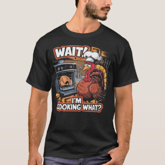 IK Ben De Chef Kalkoen Thanksgiving Wacht IK Kook T-shirt