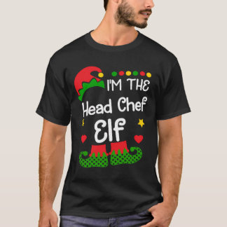 Ik ben de chef-kok Elf Shirt Kerstmis Familie Elf