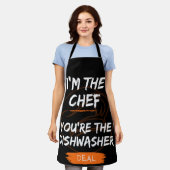 Ik ben de chef-kok, jij bent de vaatwasser. Deal?  Schort (Gedragen)