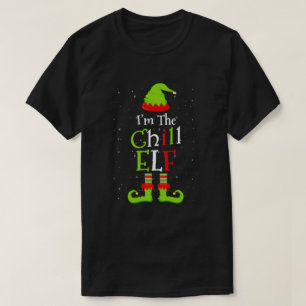 Ik ben de Chill Elf Familie die grappige Kerstmis  T-shirt