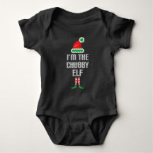 Ik ben de Chubby Elf Baby Bodysuit