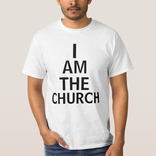 IK BEN DE CHURCH T-SHIRT (Voorkant)
