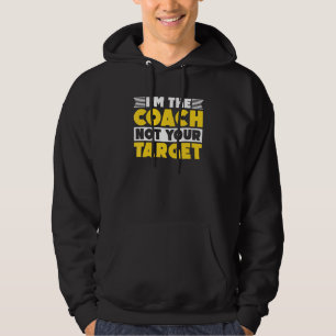 Ik ben de coach, niet je doel Bowman Archer Boogsc Hoodie