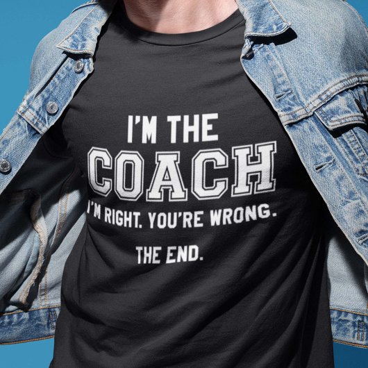 Ik ben de coach t-shirt