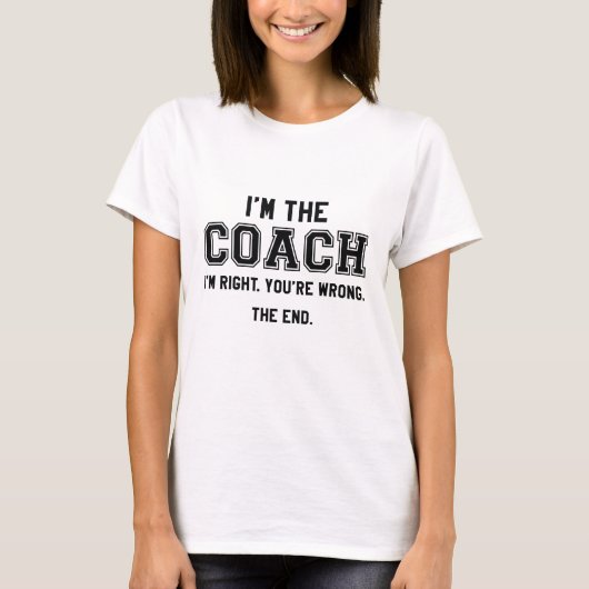 Ik ben de coach t-shirt (Voorkant)