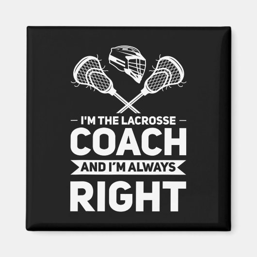 Ik ben de coach van Lacrosse Magneet (Voorkant)