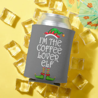 Ik ben de Coffee Lover Elf Shirt Matching Family Blikjeskoeler