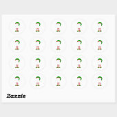 Ik ben de College Elf Funny Elf Familie Ronde Sticker (Vel)