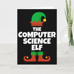 Ik ben de Computer Science Elf Familie Pyjama Kers Kaart