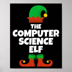 Ik ben de computer wetenschap elf familie pyjama k poster