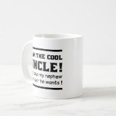 Ik ben de Cool Oom Classic Funny Oom Quote Gift Koffiemok (Voorkant links)