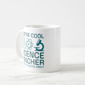 Ik ben de Cool Science Teacher Koffiemok (Voorkant links)