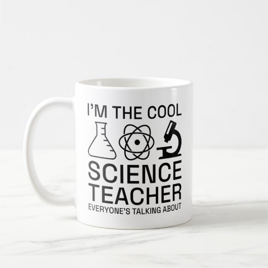 Ik ben de Cool Science Teacher Koffiemok (Links)