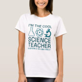 Ik ben de Cool Science Teacher T-shirt (Voorkant)
