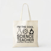 Ik ben de Cool Science Teacher Tote Bag (Voorkant)