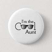 Ik ben de Cool tante Ronde Button 5,7 Cm (Voorkant)
