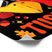 Ik ben de coole moeder kalkoen Grappige Herfst Her Poster (Hoek)