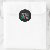 Ik ben de coole tante 1 ronde sticker (Tas)