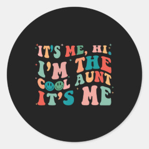 Ik ben de coole tante 1 ronde sticker
