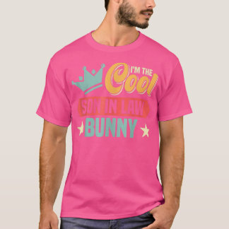 Ik ben de coole zoon in de rechtenbunny familie t-shirt