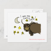 Ik ben de Cosmic Yak Briefkaart (Voorkant / Achterkant)