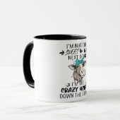 Ik ben de Crazy Heifer in de straat Mok (Voorkant links)