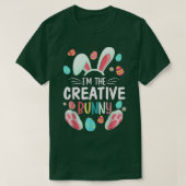 Ik ben de Creative Bunny Matching Family Easter Pa T-shirt (Design voorkant)