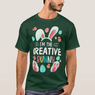 Ik ben de Creative Bunny Matching Family Easter Pa T-shirt
