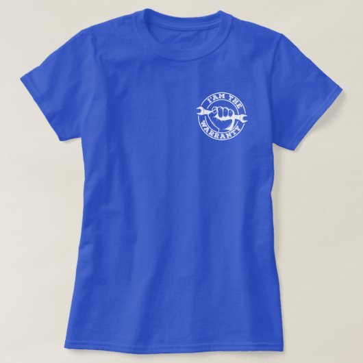 Ik ben de crew van de Warranty Mechanic Engineer F T-shirt (Design voorkant)