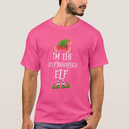 Ik ben de Cryptographer Elf Graphic - Grappig Leli T-shirt (Voorkant)