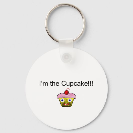 Ik ben de Cute Cupcake!!! Sleutelhanger (Voorkant)