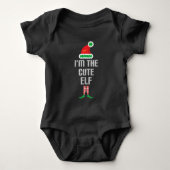 Ik ben de Cute Elf Baby Bodysuit. Romper (Voorkant)
